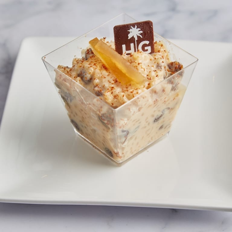 Savor our arroz con leche